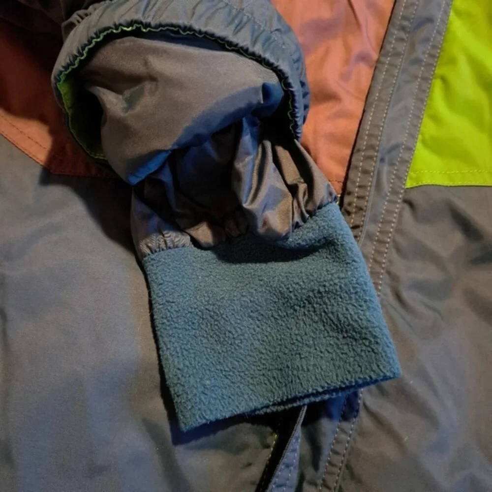 L. L. Bean boys size XL or 18 green & gray winter jacket fleece lined body - Picture 7 of 9